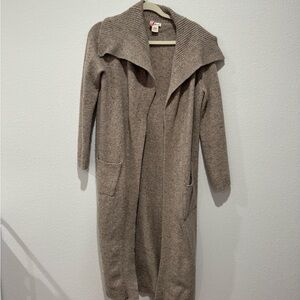 Sundance Taupe Shawl Collar Cardigan